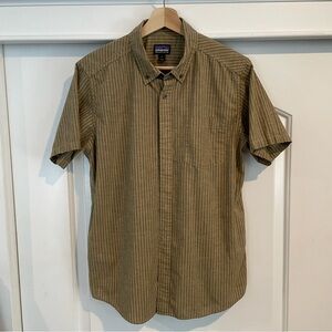 Patagonia Bluffsode Olive Green Casual Button Down Shirt